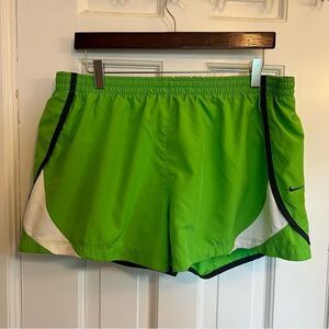 Nike Green and White Women's Shorts